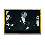 Gazi Mustafa Kemal Atatürk ÖZEL SERİ^# Miyrem  Design Cam Tablo Model: 113