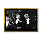 Gazi Mustafa Kemal Atatürk ÖZEL SERİ^# Miyrem  Design Cam Tablo Model: 150