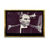 Gazi Mustafa Kemal Atatürk ÖZEL SERİ^# Miyrem  Design Cam Tablo Model: 193