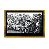 Gazi Mustafa Kemal Atatürk ÖZEL SERİ^# Miyrem  Design Cam Tablo Model: 206