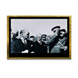 Gazi Mustafa Kemal Atatürk ÖZEL SERİ^# Miyrem  Design Cam Tablo Model: 217