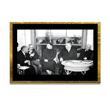 Gazi Mustafa Kemal Atatürk ÖZEL SERİ^# Miyrem  Design Cam Tablo Model: 231