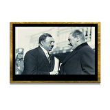 Gazi Mustafa Kemal Atatürk ÖZEL SERİ^# Miyrem  Design Cam Tablo Model: 234