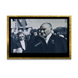 Gazi Mustafa Kemal Atatürk ÖZEL SERİ^# Miyrem  Design Cam Tablo Model: 269