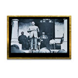 Gazi Mustafa Kemal Atatürk ÖZEL SERİ^# Miyrem  Design Cam Tablo Model: 294