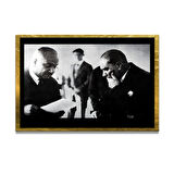 Gazi Mustafa Kemal Atatürk ÖZEL SERİ^# Miyrem  Design Cam Tablo Model: 295