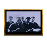 Gazi Mustafa Kemal Atatürk ÖZEL SERİ^# Miyrem  Design Cam Tablo Model: 344