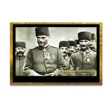 Gazi Mustafa Kemal Atatürk ÖZEL SERİ^# Miyrem  Design Cam Tablo Model: 395