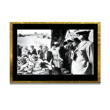 Gazi Mustafa Kemal Atatürk ÖZEL SERİ^# Miyrem  Design Cam Tablo Model: 438