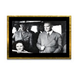 Gazi Mustafa Kemal Atatürk ÖZEL SERİ^# Miyrem  Design Cam Tablo Model: 442
