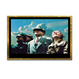 Gazi Mustafa Kemal Atatürk ÖZEL SERİ^# Miyrem  Design Cam Tablo Model: 455