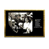 Gazi Mustafa Kemal Atatürk ÖZEL SERİ^# Miyrem  Design Cam Tablo Model: 500