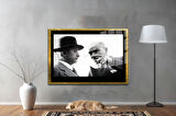 Gazi Mustafa Kemal Atatürk ÖZEL SERİ^# Miyrem  Design Cam Tablo Model: 505