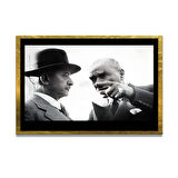 Gazi Mustafa Kemal Atatürk ÖZEL SERİ^# Miyrem  Design Cam Tablo Model: 505
