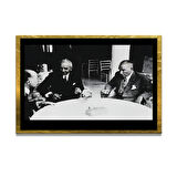 Gazi Mustafa Kemal Atatürk ÖZEL SERİ^# Miyrem  Design Cam Tablo Model: 507