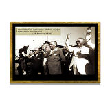 Gazi Mustafa Kemal Atatürk ÖZEL SERİ^# Miyrem  Design Cam Tablo Model: 565