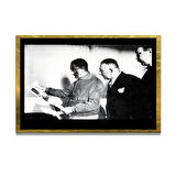 Gazi Mustafa Kemal Atatürk ÖZEL SERİ^# Miyrem  Design Cam Tablo Model: 578