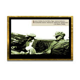 Gazi Mustafa Kemal Atatürk ÖZEL SERİ^# Miyrem  Design Cam Tablo Model: 592