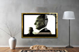Gazi Mustafa Kemal Atatürk ÖZEL SERİ^# Miyrem  Design Cam Tablo Model: 598