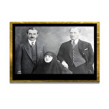 Gazi Mustafa Kemal Atatürk ÖZEL SERİ^# Miyrem  Design Cam Tablo Model: 704