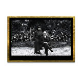 Gazi Mustafa Kemal Atatürk ÖZEL SERİ^# Miyrem  Design Cam Tablo Model: 728