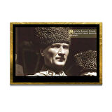 Gazi Mustafa Kemal Atatürk ÖZEL SERİ^# Miyrem  Design Cam Tablo Model: 729