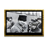 Gazi Mustafa Kemal Atatürk ÖZEL SERİ^# Miyrem  Design Cam Tablo Model: 736
