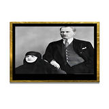 Gazi Mustafa Kemal Atatürk ÖZEL SERİ^# Miyrem  Design Cam Tablo Model: 804