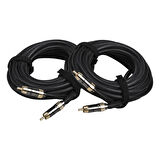 FOR-X X-1122Q PROFESYONEL RCA KABLO 5 METRE 2025 YENİ ÜRÜN