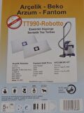 ARÇELİK 990 YIKAMALI SENTETİK FANTOM YIKAMALI ( 2 PAKET 10 ADET )  ELEKTİRİK SÜPÜRGESİ UYGUN FİYAT İNDİRİMLİ