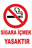 Sigara Içmek Yasaktır Ikaz Levhası A2