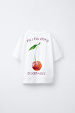 Goodness Kiraz Baskılı Kız Çocuk  %100 Pamuk Tişört