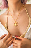 Leaf Kolye Gold