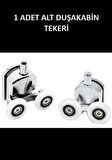 Tekerlek Duşakabin Tekerleği Alt Cam Rulman Krom Teker 23 MM