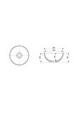 Bocchi Sottile Slimline Mini Lavabo 26 Cm P.beyaz 1471-001-0125