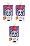 Wanpy Taze Ördekli & Balkabaklı Kedi Et Ezmesi 90 Gr. X 3 Adet