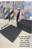 (1 ADET)gri Renk Mikrofiber Zor Kir Bezi-halı-koltuk- Duşakabin Bezi Tırtıklı - Telli Bez