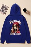 Unisex NıghtMare Baskılı kapüşonlu Sweatshirt