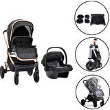 Duux Pro Max Travel Sistem Bebek Arabası Black BKMMALL