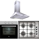 TEKA Chef 1 Ankastre Set - (He 715 Ss + Hlx 60 4g Aı Al Ocak + Df 60) - Inox
