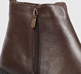 Kahve Deri Erkek Bot