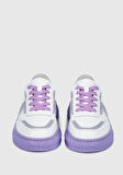 Lila Deri Kadın Sneaker
