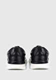 Siyah Deri Erkek Sneaker