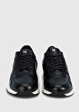 Siyah Deri Erkek Sneaker
