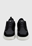 Siyah Deri Erkek Sneaker