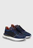 Lacivert Deri Erkek Sneaker