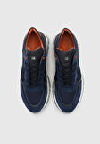 Lacivert Deri Erkek Sneaker
