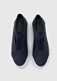 Lacivert Deri Erkek Sneaker