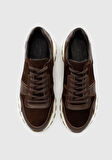 Kahve Deri Erkek Sneaker