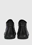Siyah Deri Erkek Bot